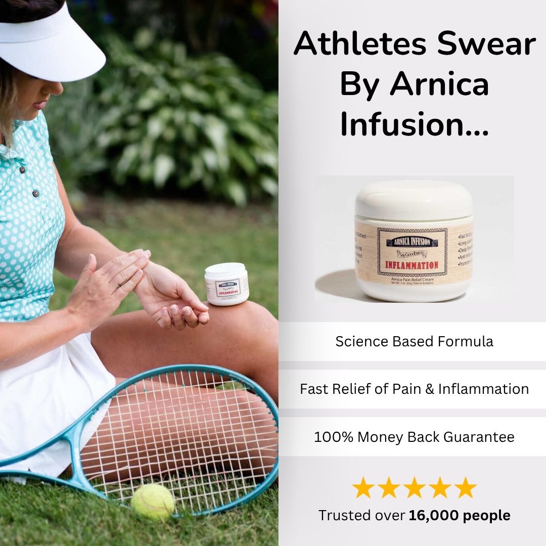 Arnica Infusion Pain Relief Cream - 3 oz. Fast Acting Arnica Cream - For Sore Muscles, Joints, Arthritis, Backaches, Sprains, Strains & Bruises